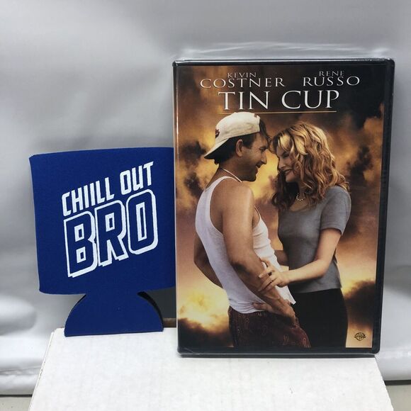 Bromantic Comedies Tin Cup DVD With Slipcover & Koozie Kevin Costner René Russo - Picture 7 of 10